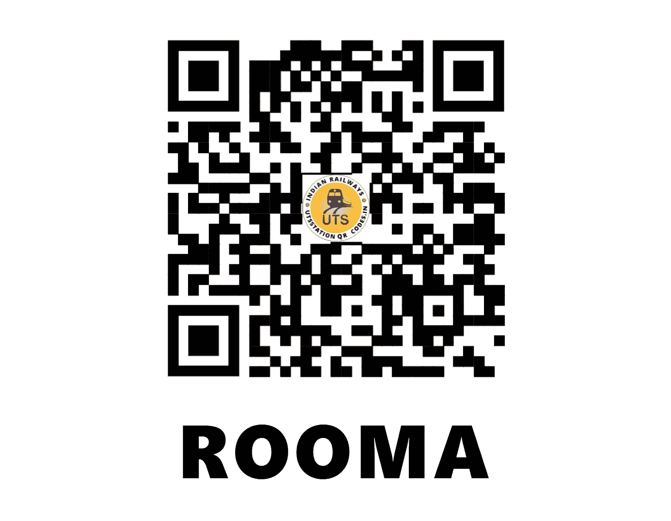 UTS QR Code for ROOMA - RXM - NC (UTTAR PRADESH)